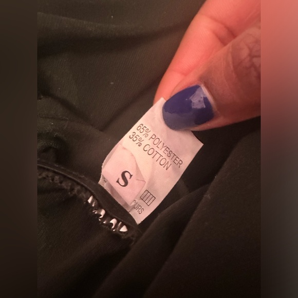 Stacked Jumpsuit black ruffled women small skinny tank romper - Picture 7 of 7